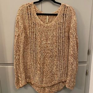Size Medium Free people loose cable knit sweater